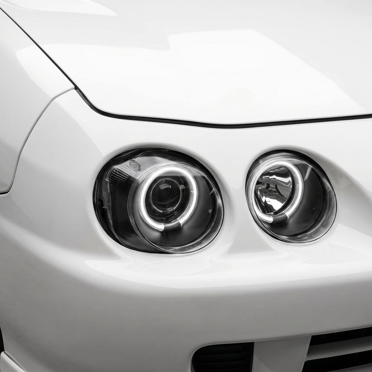 Honda Integra DC2 (1993 - 1997) JDM CCFL Angel-Eye Projector Headlights LH + RH installed