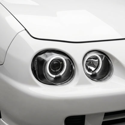 Honda Integra DC2 (1993 - 1997) JDM CCFL Angel-Eye Projector Headlights LH + RH installed