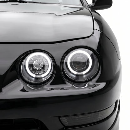 Honda Integra DC2 (1998 - 2001) JDM CCFL Angel-Eye Projector Headlights LH + RH