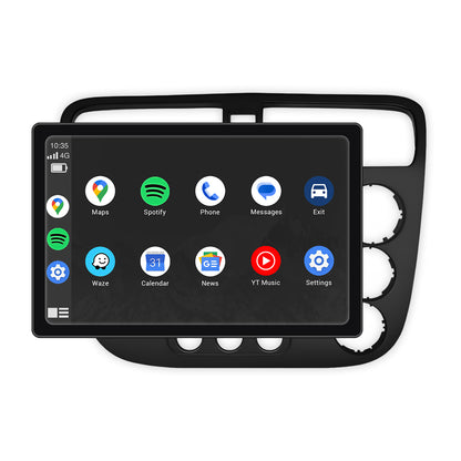 Honda Civic ES Sedan (2000 - 2005) 9" 13.3" Wireless Android 16 Head Unit for Apple CarPlay / Android Auto