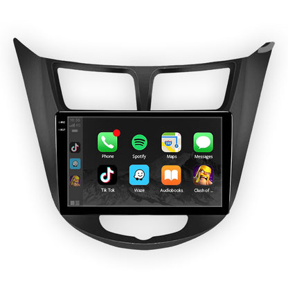 Hyundai Accent RB (2011 - 2020) 9" Double Din Wireless Android 13 Touchscreen Stereo for Apple CarPlay / Android Auto
