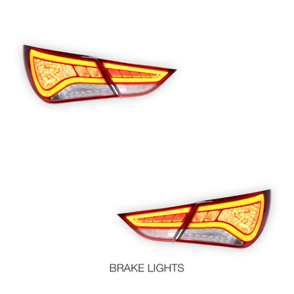 Hyundai Sonata NF (2010 - 2014) Smoked Animation DRL Sequential Tail Lights LH + RH