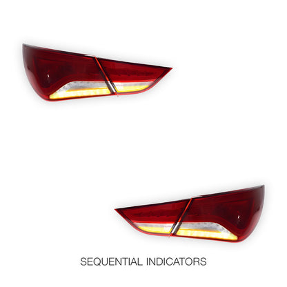Hyundai Sonata NF (2010 - 2014) Smoked Animation DRL Sequential Tail Lights LH + RH