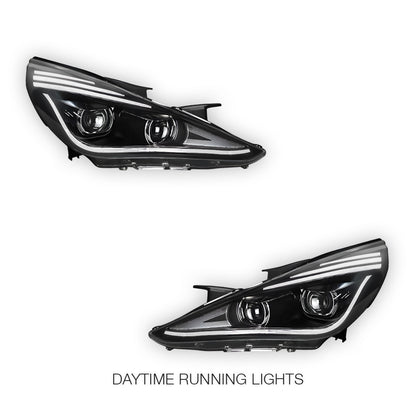 Hyundai Sonata NF (2011 - 2014) Black Animation DRL Sequential Headlights LH + RH