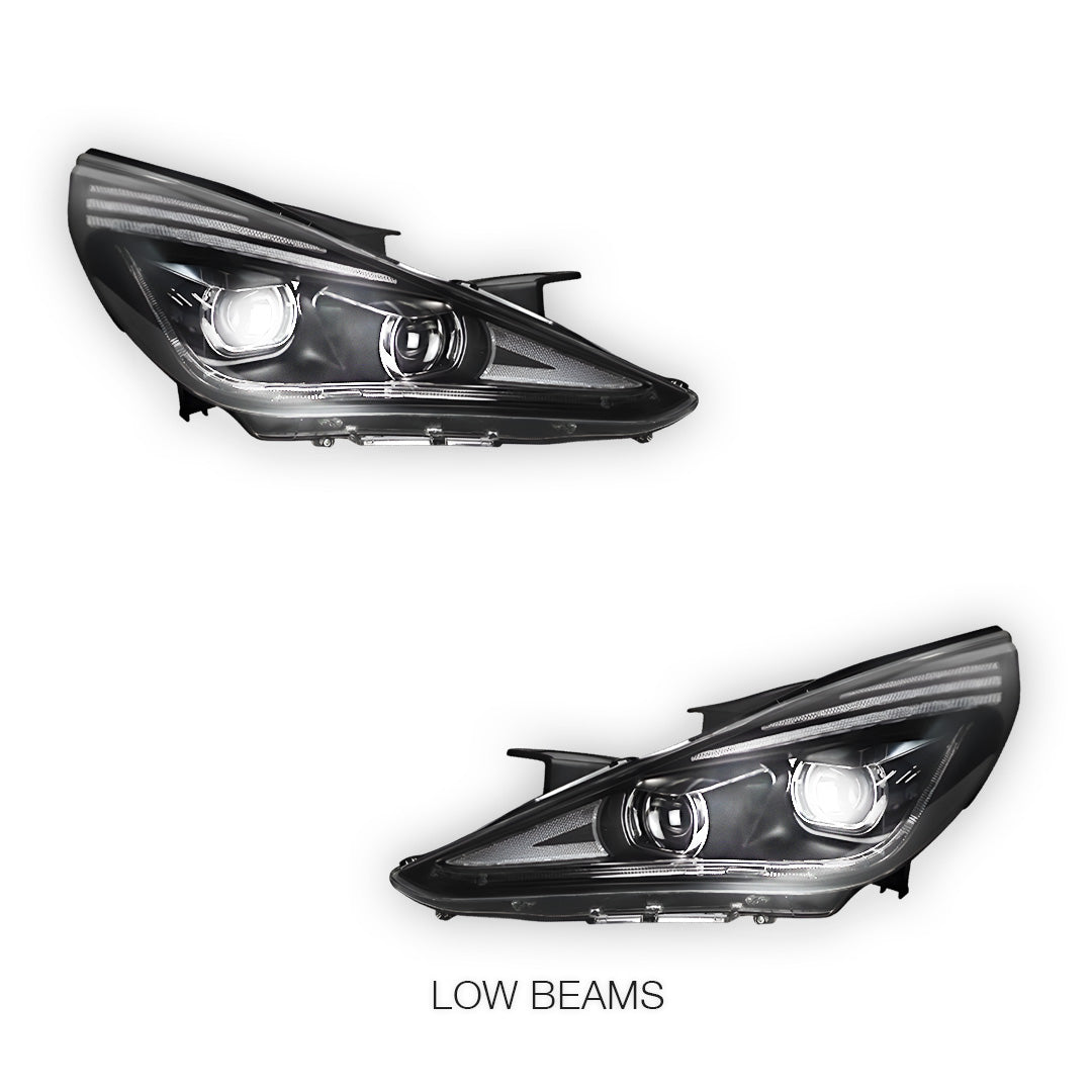 Hyundai Sonata NF (2011 - 2014) Black Animation DRL Sequential Headlights LH + RH
