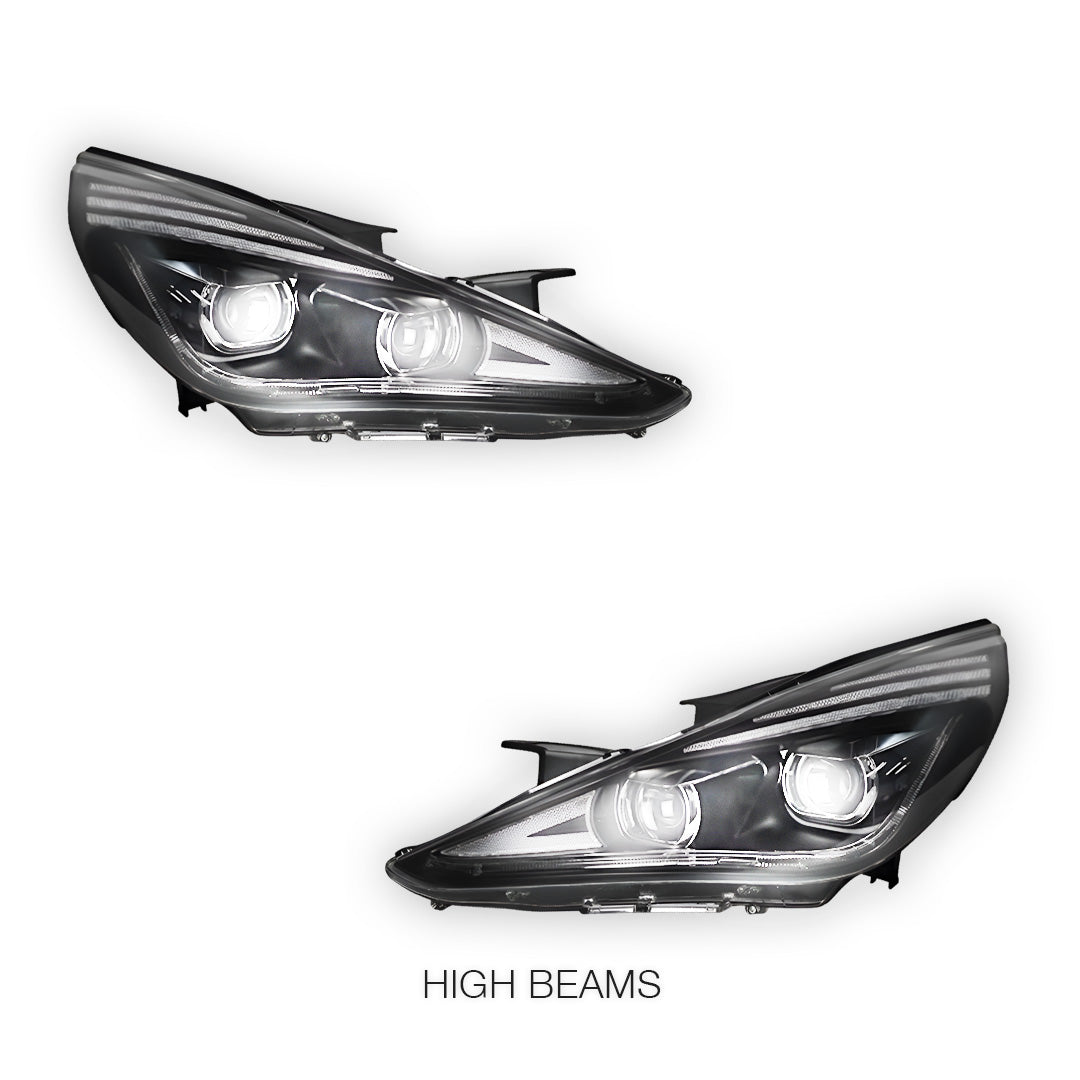 Hyundai Sonata NF (2011 - 2014) Black Animation DRL Sequential Headlights LH + RH