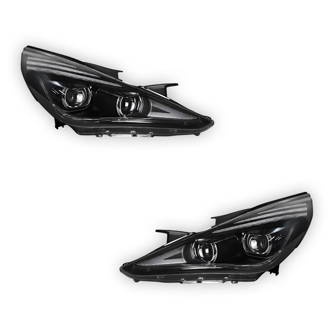 Hyundai Sonata NF (2011 - 2014) Black Animation DRL Sequential Headlights LH + RH