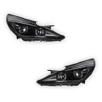 Hyundai Sonata NF (2011 - 2014) Black Animation DRL Sequential Headlights LH + RH