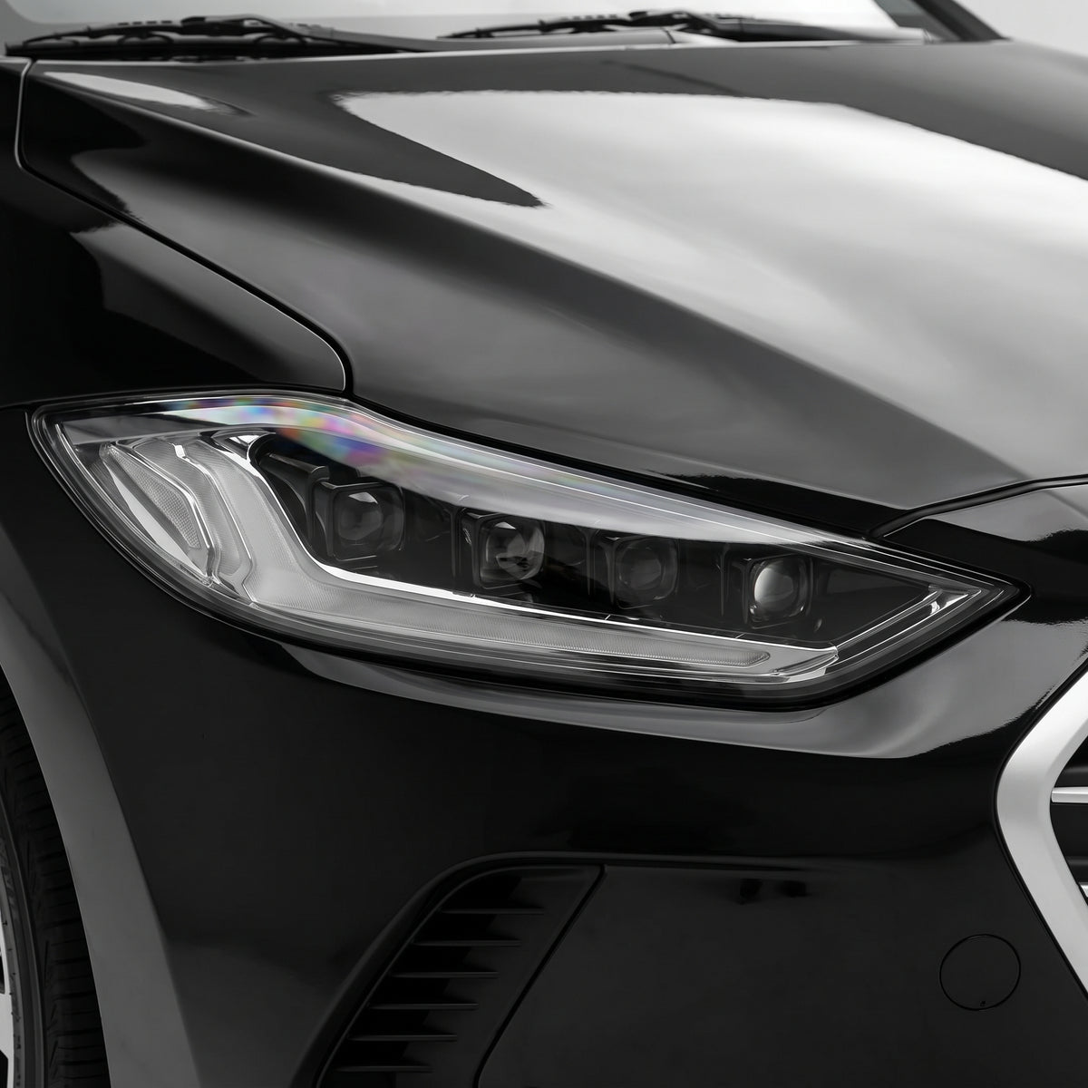Hyundai Elantra AD Series 1 (2016 - 2017) Black Animation DRL Projector Sequential Headlights LH + RH installed