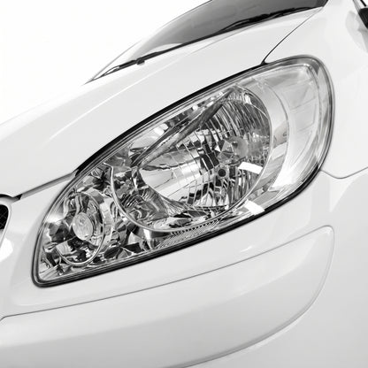 Hyundai Getz TB Series 2 / Series 3 (2007 - 2009) OEM Style Headlights LH + RH installed close-up