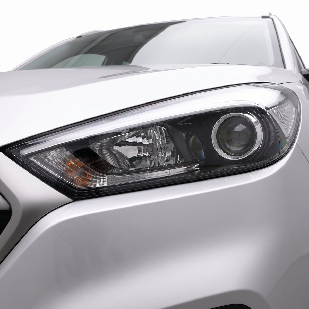 Hyundai Tucson TL / TLE (2015 - 2017) OEM Style Headlights LH + RH installed close-up