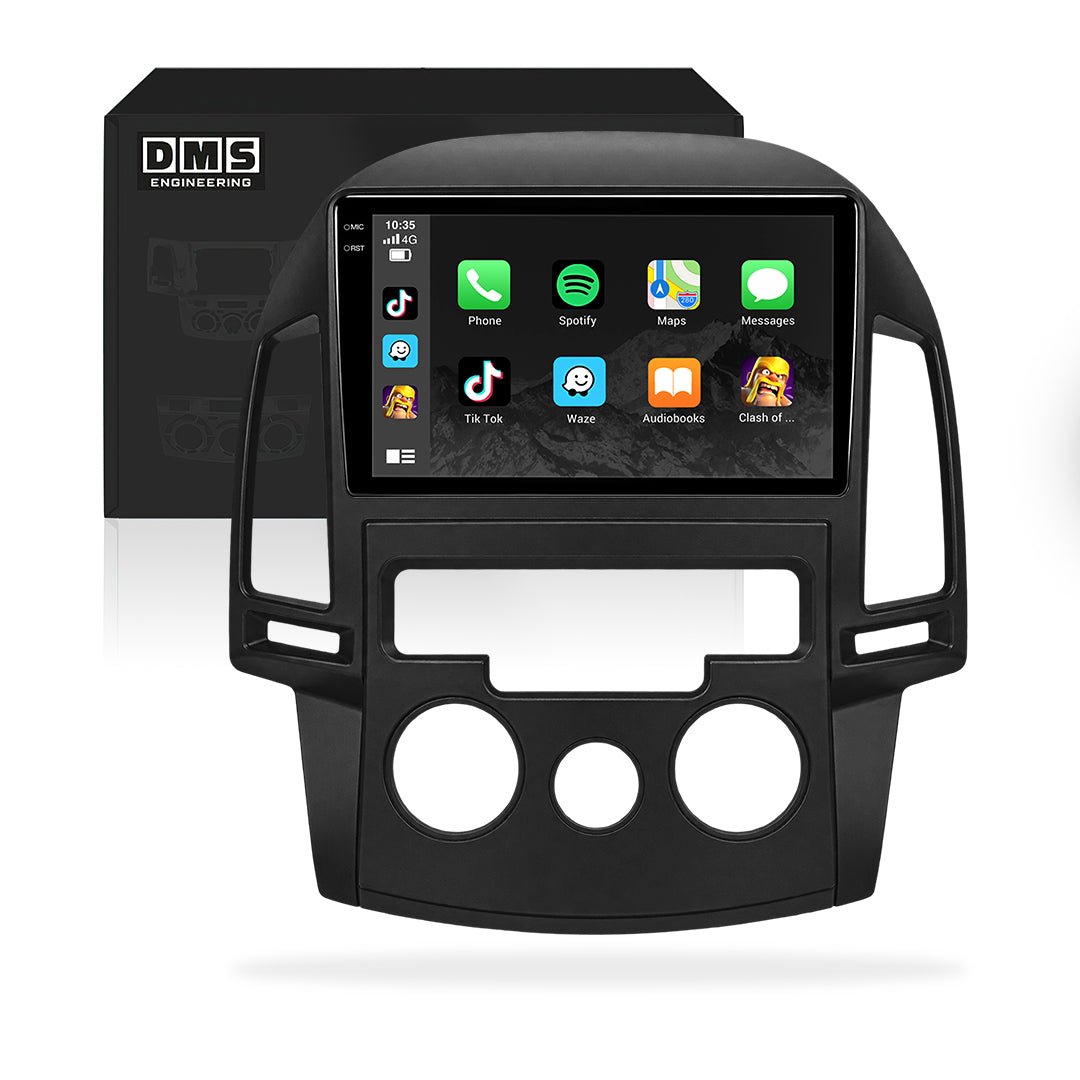 Hyundai i30 FD (2007 - 2012) 9" Wireless Android 16 Head Unit for Apple CarPlay / Android Auto Manual or Automatic Controls