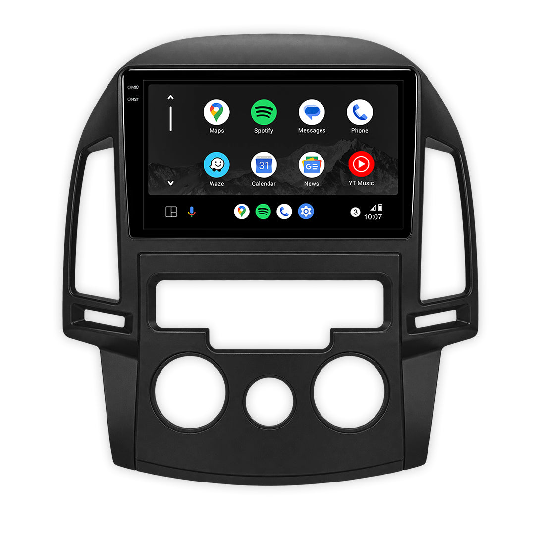 Hyundai i30 FD (2007 - 2012) 9" Wireless Android 16 Head Unit for Apple CarPlay / Android Auto Manual or Automatic Controls