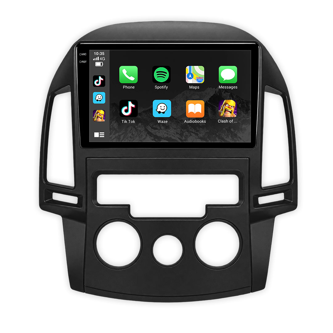 Hyundai i30 FD (2007 - 2012) 9" Wireless Android 16 Head Unit for Apple CarPlay / Android Auto Manual or Automatic Controls