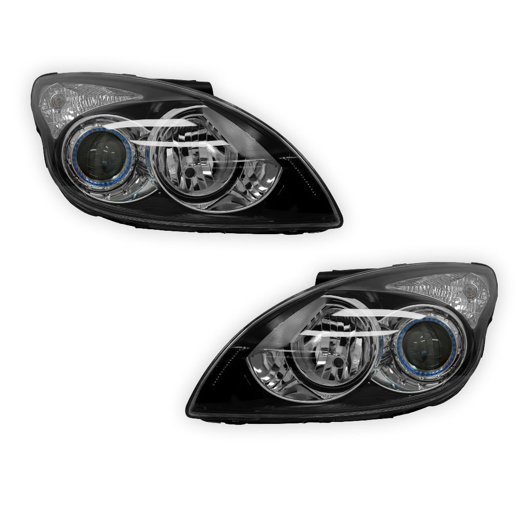 Hyundai i30 FD (2010 - 2012) Black OEM Style Headlights LH + RH