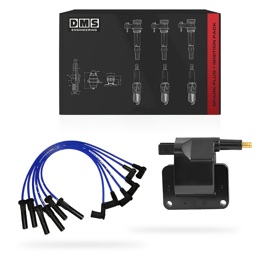 Ford Falcon EL / XH (1996 - 1999) 4.0L Ignition Coil Pack and Spark Plug Leads Complete Set