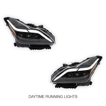 Infiniti G37 (2008 - 2013) LED DRL Dual Projector Headlights LH + RH