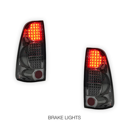 Isuzu D-MAX RC (2007 - 2012) Smoked Black LED Tail Lights LH + RH