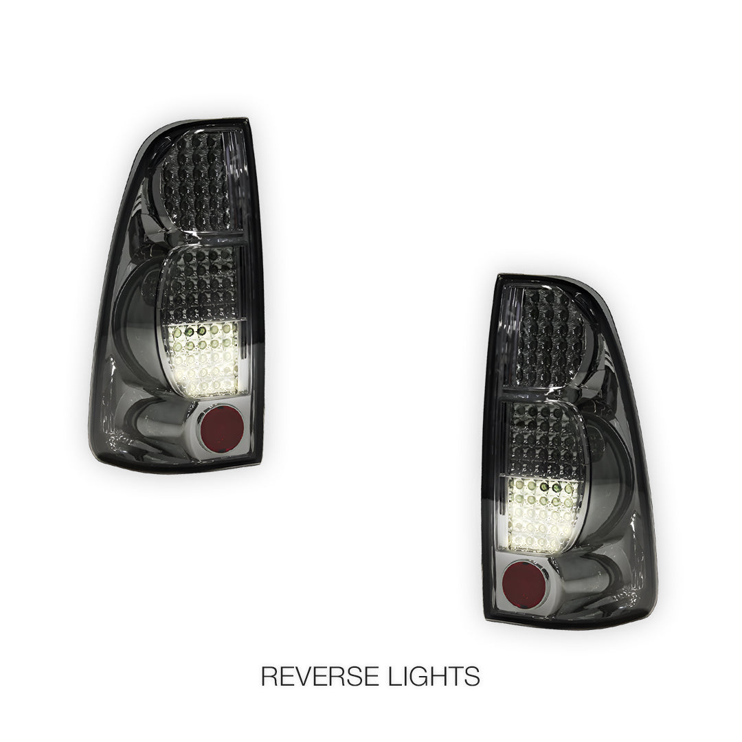 Isuzu D-MAX RC (2007 - 2012) Smoked Black LED Tail Lights LH + RH