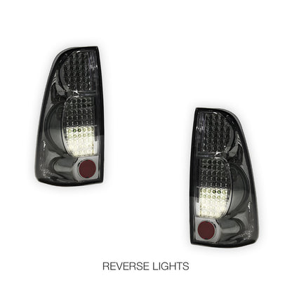 Isuzu D-MAX RC (2007 - 2012) Smoked Black LED Tail Lights LH + RH