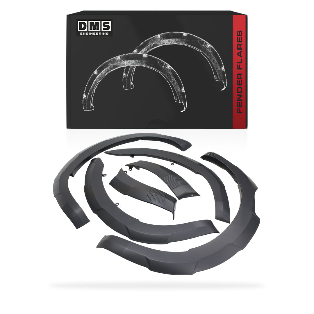 Isuzu D-MAX RG Dual Cab (2024 - 2026) Matte Black OEM Style Guard Flares