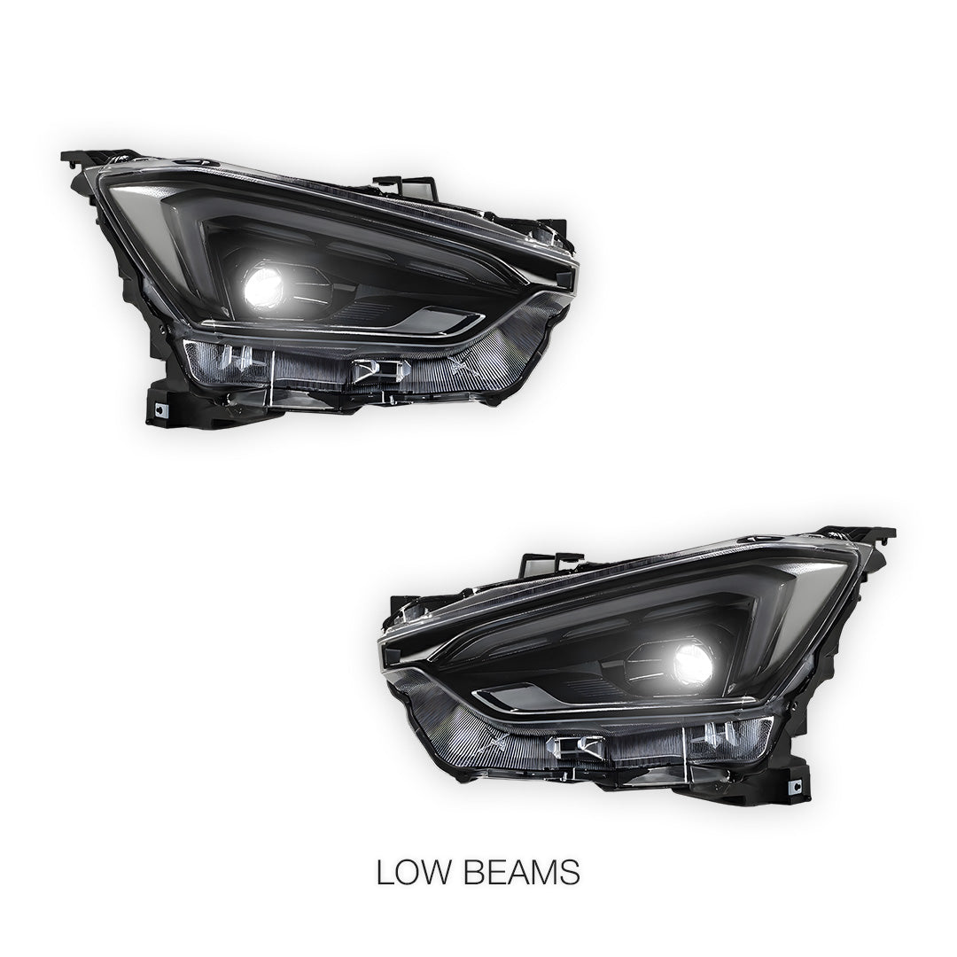 Isuzu D-MAX RG Ute (2020 - 2024) Black MY24 Update Style FULL LED Headlights LH + RH