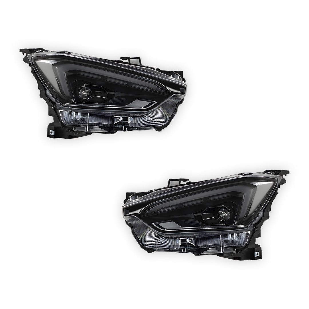 Isuzu D-MAX RG Ute (2020 - 2024) Black MY24 Update Style FULL LED Headlights LH + RH