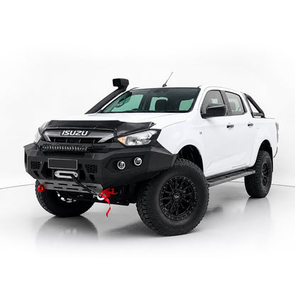 Isuzu D-MAX RG (2020 - 2025) No Hoop Steel Bull Bar + LED Lights