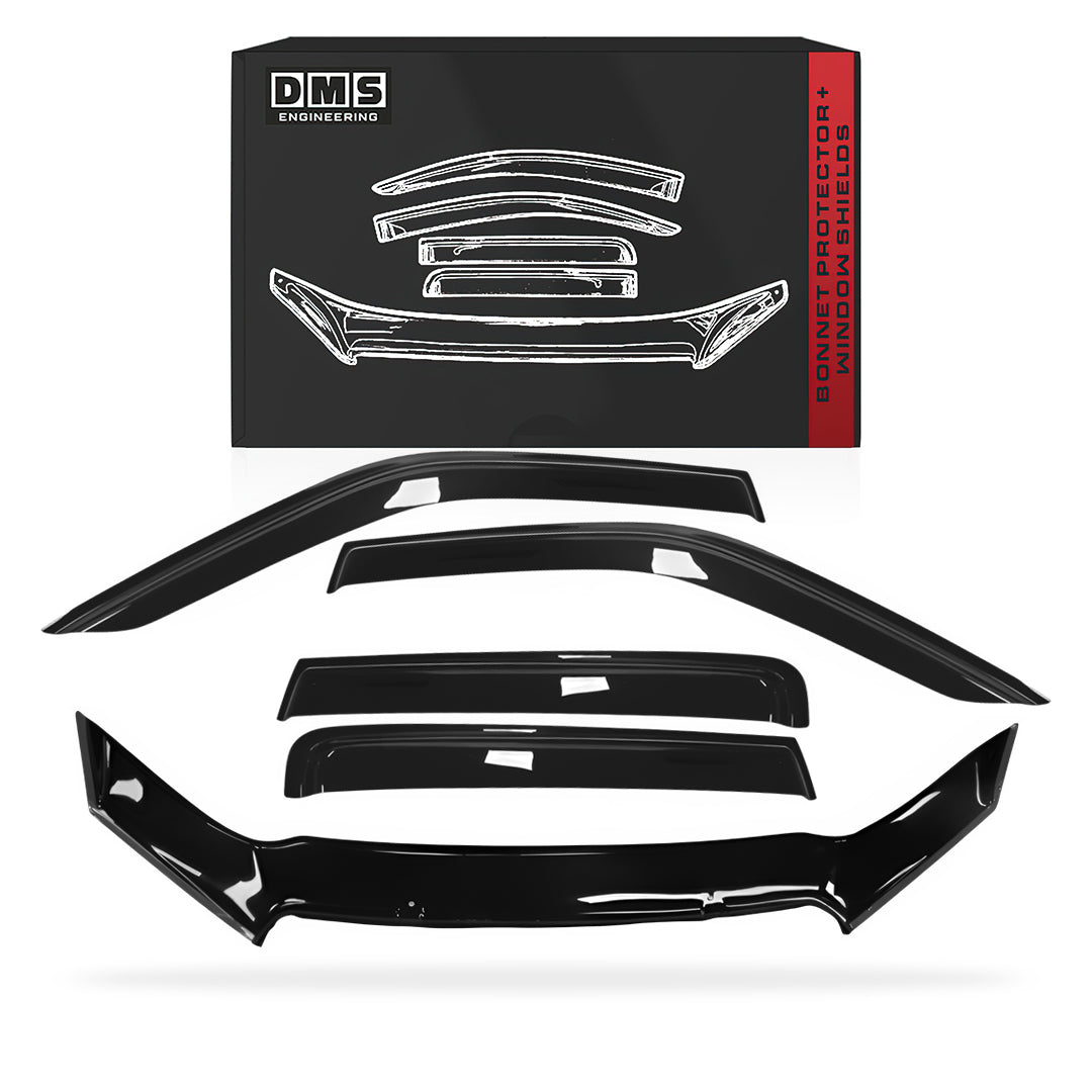Isuzu D-MAX RG (2021 - 2026) Bonnet Protector + Weather Shields