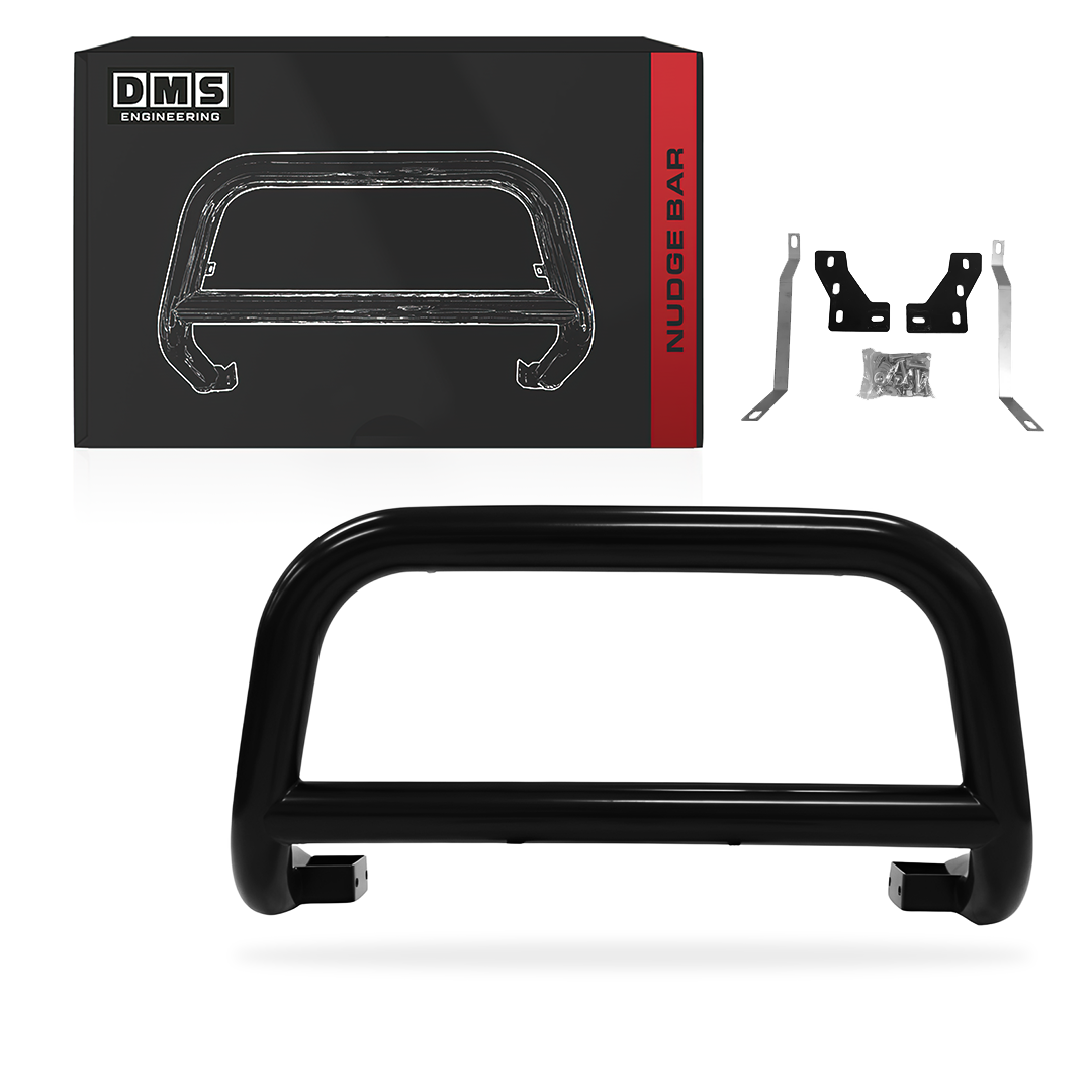 Isuzu D-MAX RT (2012 - 2019) Black Stainless Steel Nudge Bar
