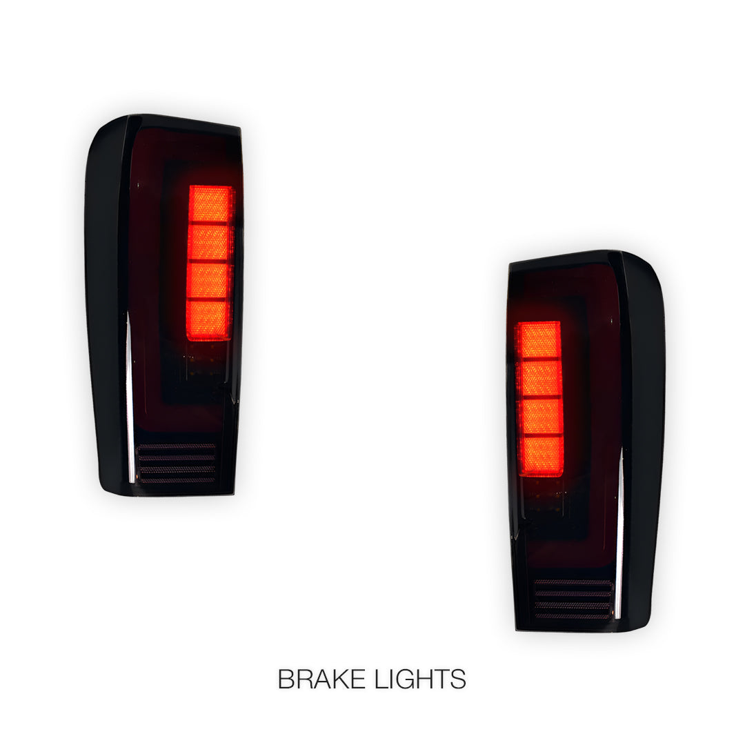 Isuzu D-MAX RT (2012 - 2019) Smoked Black Full LED Tail Lights LH + RH