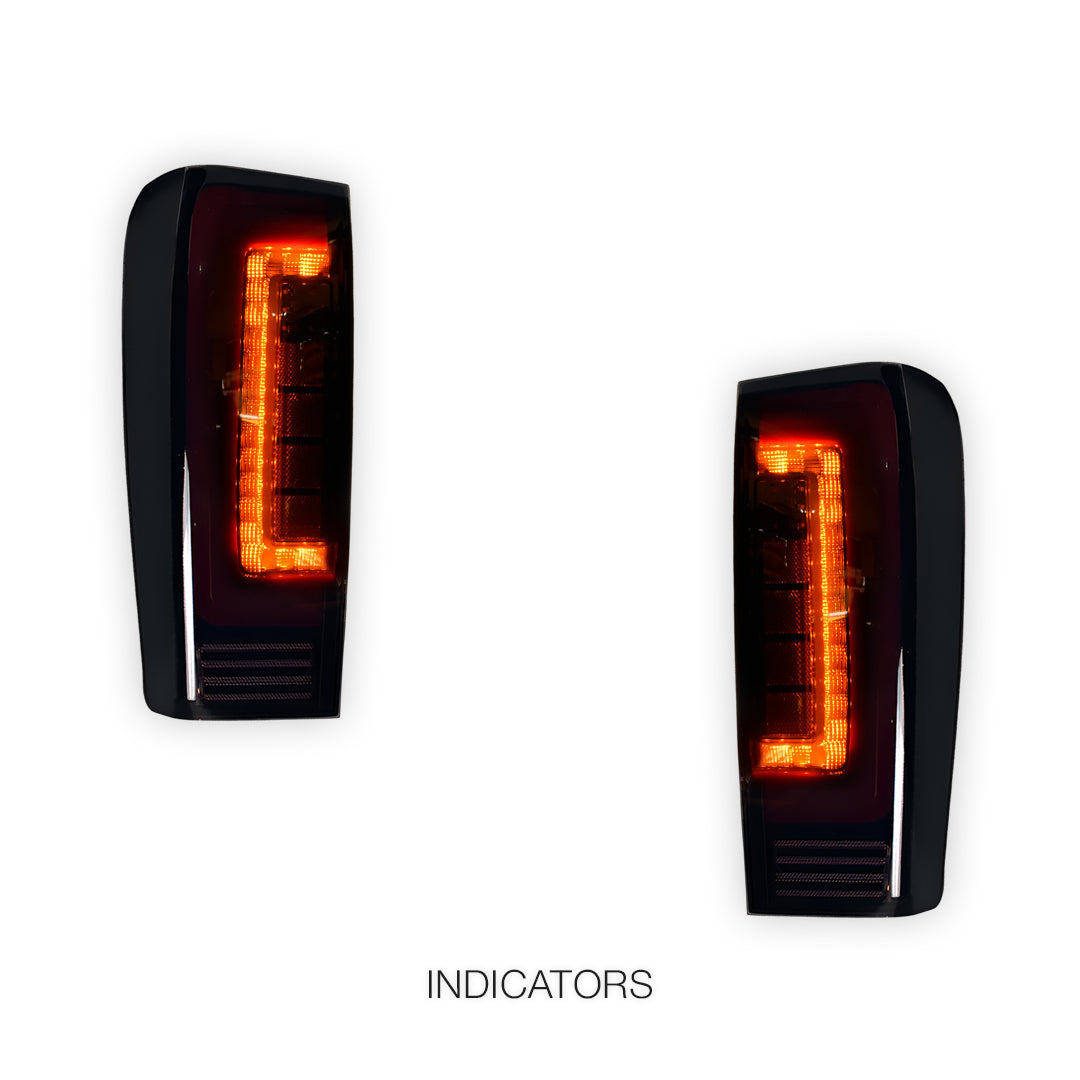 Isuzu D-MAX RT (2012 - 2019) Smoked Black Full LED Tail Lights LH + RH