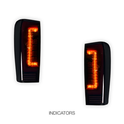 Isuzu D-MAX RT (2012 - 2019) Smoked Black Full LED Tail Lights LH + RH