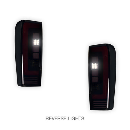 Isuzu D-MAX RT (2012 - 2019) Smoked Black Full LED Tail Lights LH + RH