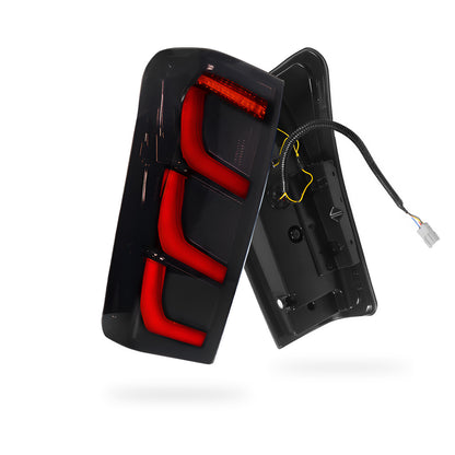 Isuzu D-MAX RT (2012 - 2019) Smoked Black Full LED V2 Tail Lights LH + RH