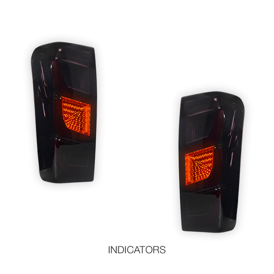 Isuzu D-MAX RT (2012 - 2019) Smoked Black Full LED V2 Tail Lights LH + RH