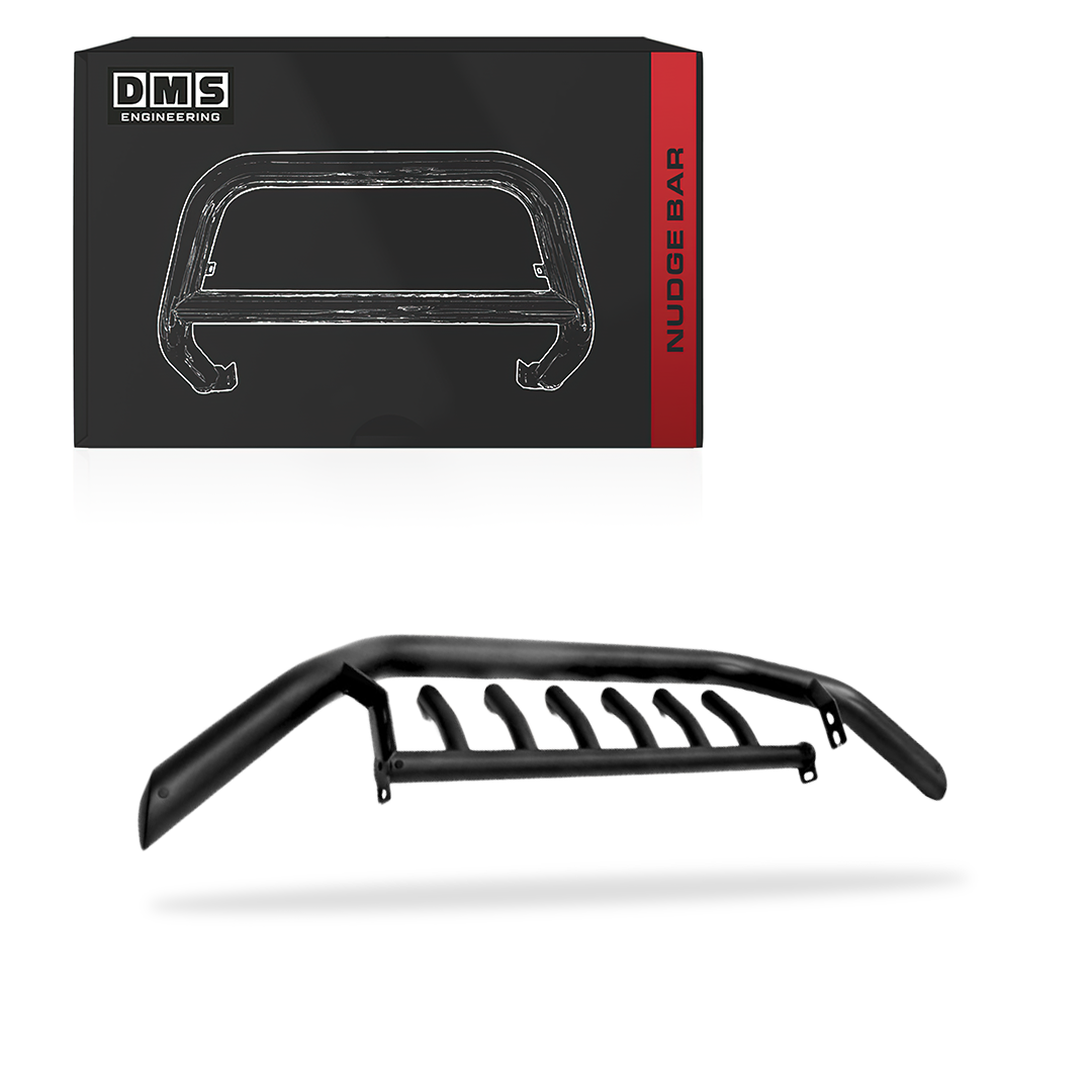 Isuzu D-MAX RT (2012 - 2020) Shark Gloss Black Heavy Duty Steel Nudge Bar