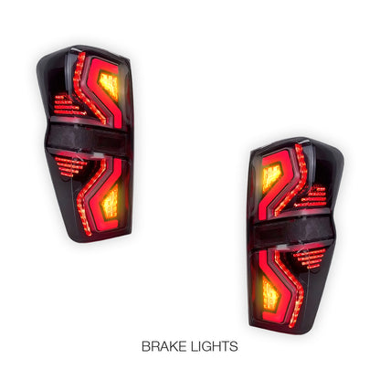 Isuzu D-Max RG (2019 - 2024) Clear Apex Style Sequential LED Tail Lights LH + RH