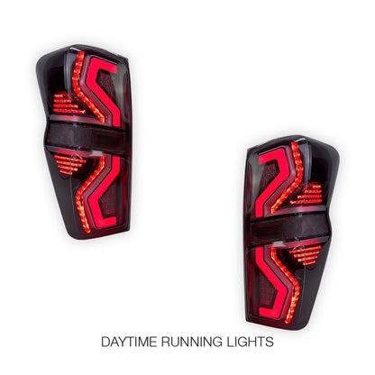 Isuzu D-Max RG (2019 - 2024) Clear Apex Style Sequential LED Tail Lights LH + RH