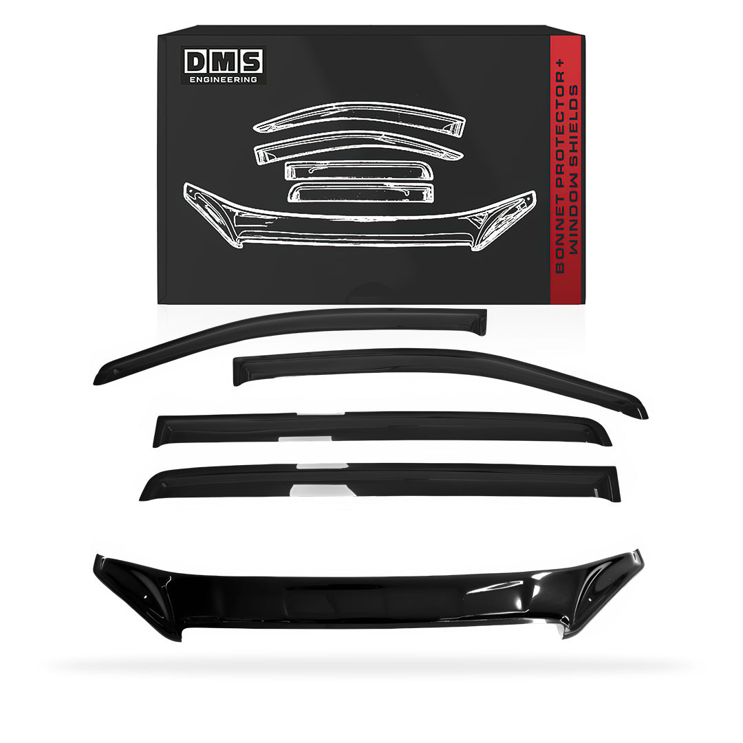 Isuzu MU-X (2013 - 2016) Bonnet Protector + Weather Shields