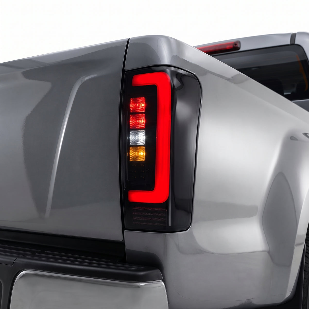 Isuzu D-MAX RT (2012 - 2019) Smoked Black Full LED Tail Lights LH + RH installed