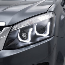 Isuzu D-MAX (2012 - 2016) Black Eagle U-Shape Halo Angel Eyes Headlights LH + RH