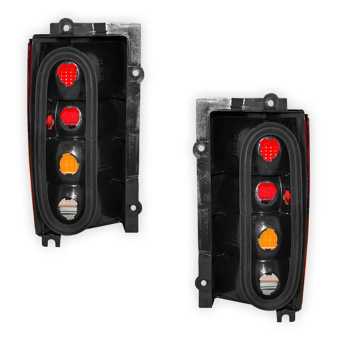 Jeep Cherokee XJ (1994 - 1997) Red and Amber Halogen Tail Lights LH + RH