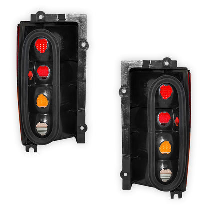Jeep Cherokee XJ (1994 - 1997) Red and Amber Halogen Tail Lights LH + RH
