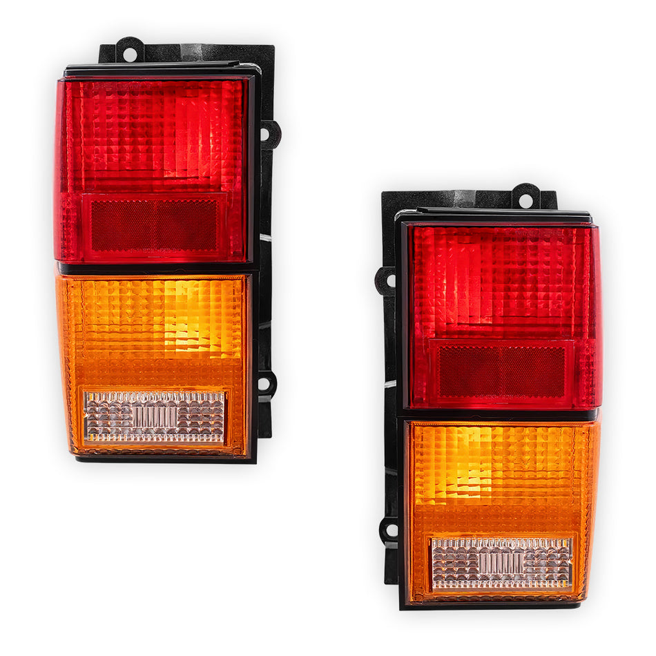 Jeep Cherokee XJ (1994 - 1997) Red and Amber Halogen Tail Lights LH + RH