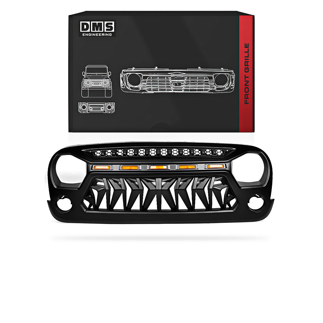 Jeep Wrangler JK (2007 - 2018) Matte Black Front Grille