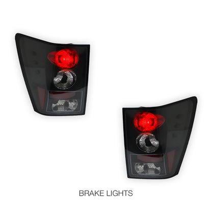 Jeep Grand Cherokee WH (2005 - 2010)  Black Altezza Tail Lights LH + RH