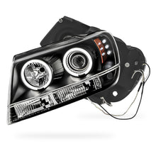 Jeep Grand Cherokee WJ (1999 - 2004) Black CCFL Angel Eyes Projector Headlights LH + RH