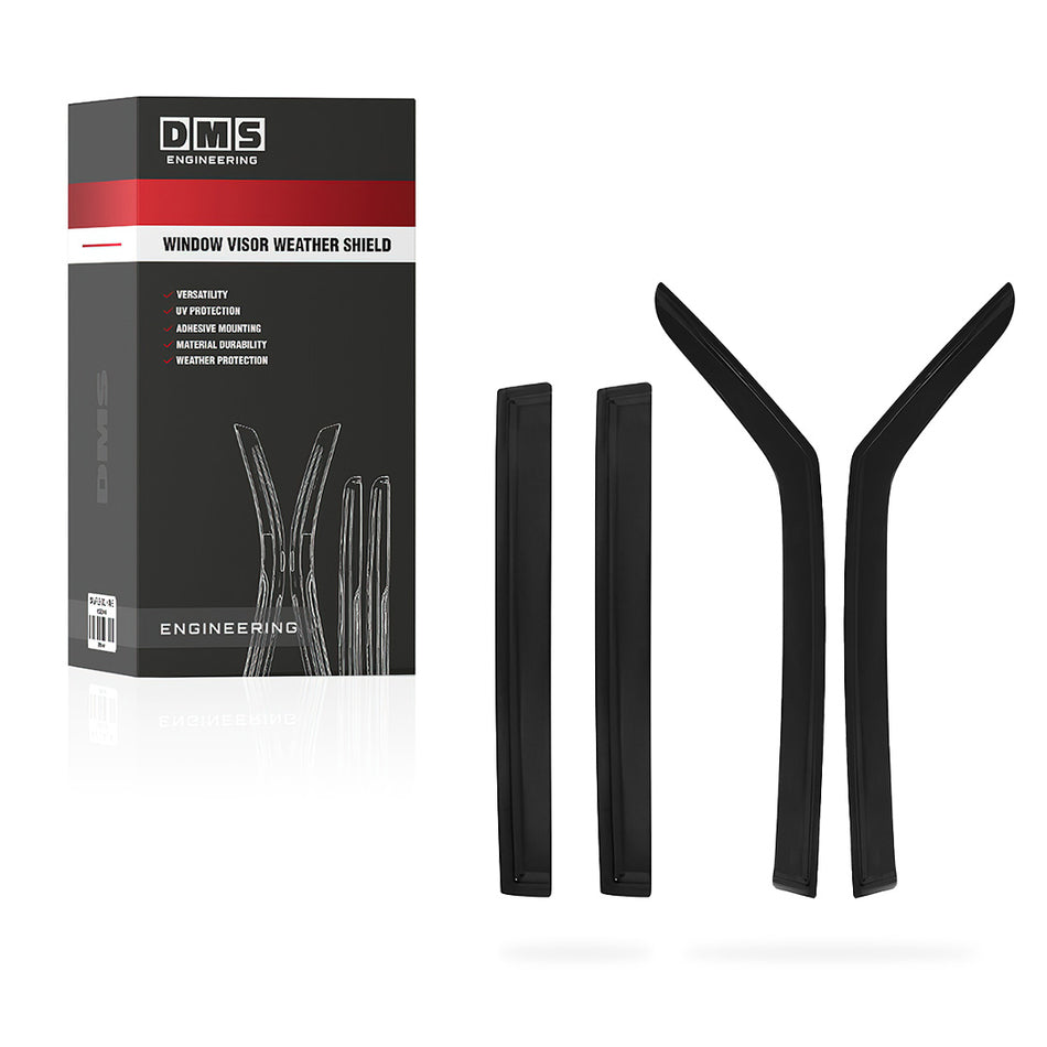 Jeep Renegade BU (2015 - 2017) Front and Rear Window Visor Weather Shields