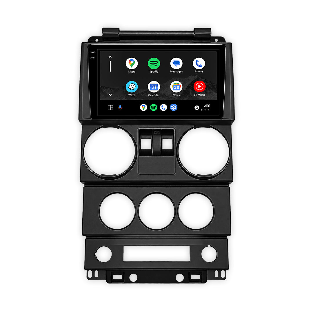 Jeep Wrangler JK 2-Door (2008 - 2010) 9" Wireless Android 16 Head Unit for Apple CarPlay / Android Auto